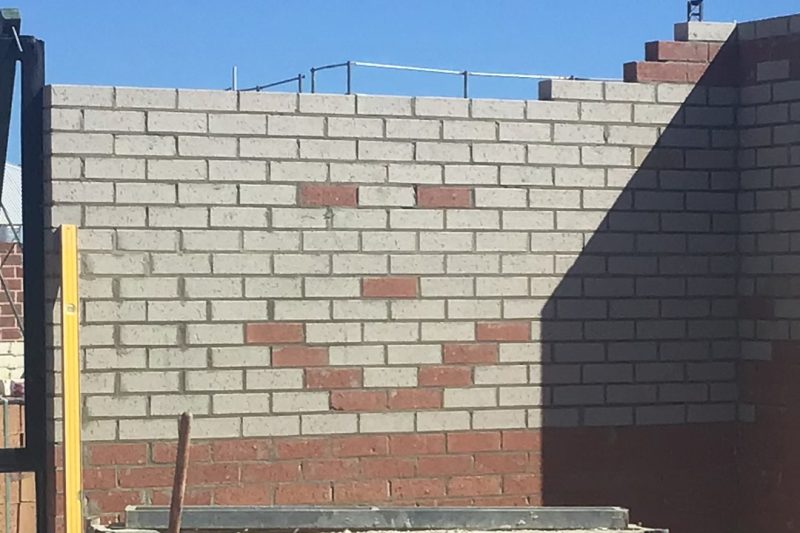 The bricks are up!