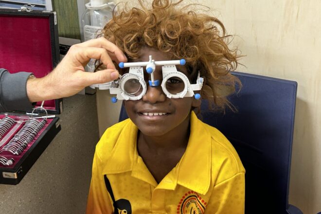 Kids seeing clearly on country