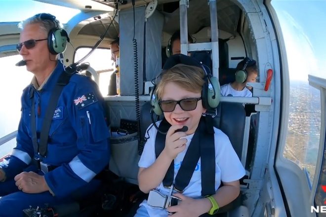 Little Telethon Stars take to the skies with HeliWest