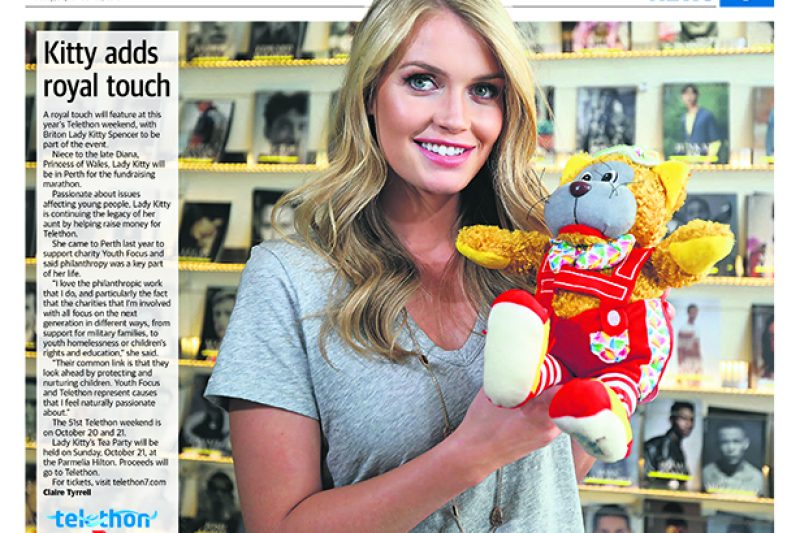 Lady Kitty adds a Royal touch for Telethon
