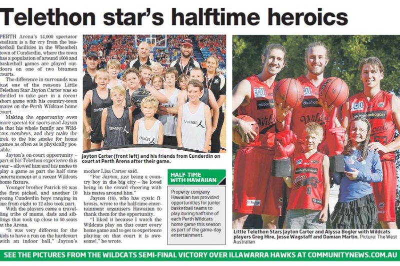 Telethon star Jayton Carter’s halftime heroics